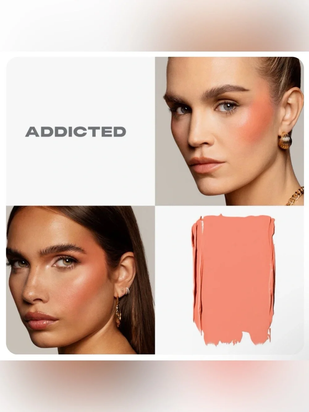 MORPHE HUEPHORIC RUSH 3-IN-1 SILK BLUSH - ADDICTED - NEW NIB